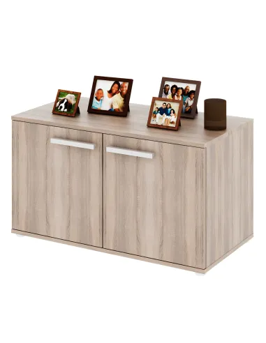 Dulap DUNAJ, hol/dormitor, 90x50.8x47 cm, PAL melaminat stejar sonoma | MobilaOK