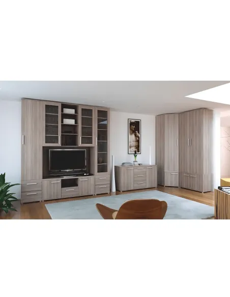 Dulap DUNAJ, hol/dormitor, 90x50.8x47 cm, PAL melaminat stejar sonoma | MobilaOK