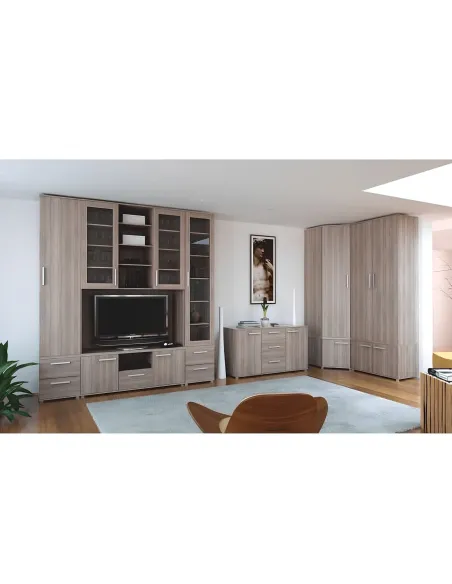Comodă DUNAJ TYP 8 living, 90x50.8x47 cm, PAL melaminat stejar sonoma | MobilaOK