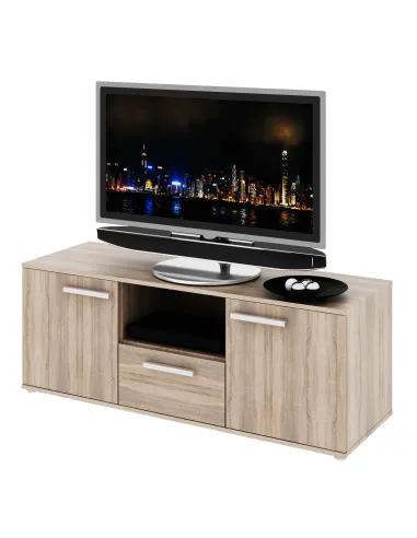 Dulap DUNAJ, dormitor/hol, 135x50.8x47 cm, PAL melaminat stejar sonoma | MobilaOK