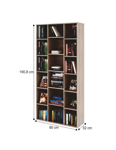 Dulap DUNAJ, living, 90x190.8x32 cm, PAL melaminat | MobilaOK