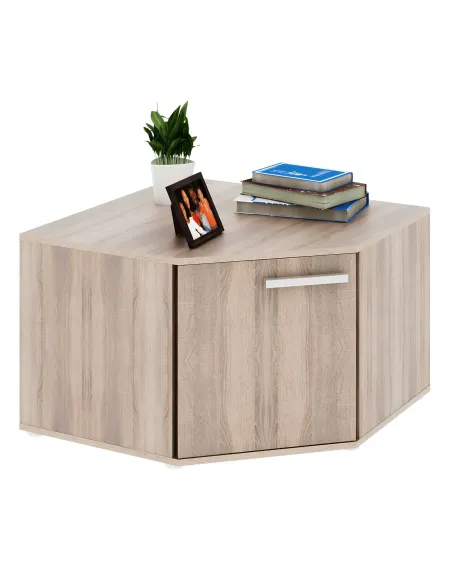 Dulap DUNAJ, DTD, pentru hol/dormitor/birou, 79x50.8x79 cm, PAL melaminat stejar sonoma | MobilaOK