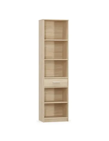 Etajeră TEYO, living/dormitor, 50.2x34.3x195.5 cm, PAL laminat stejar sonoma | MobilaOK
