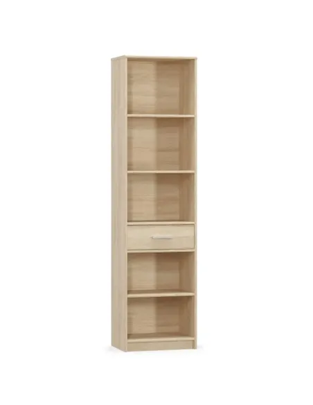 Etajeră TEYO, living/dormitor, 50.2x34.3x195.5 cm, PAL laminat stejar sonoma | MobilaOK
