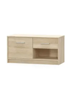 Comodă TEYO pentru dormitor/hol, 83.4x34.3x42.5 cm, PAL melaminat stejar sonoma | MobilaOK