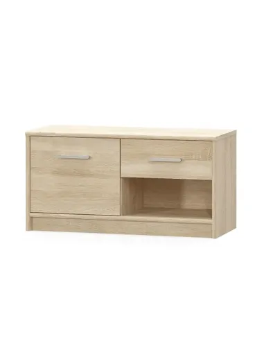 Comodă TEYO pentru dormitor/hol, 83.4x34.3x42.5 cm, PAL melaminat stejar sonoma | MobilaOK