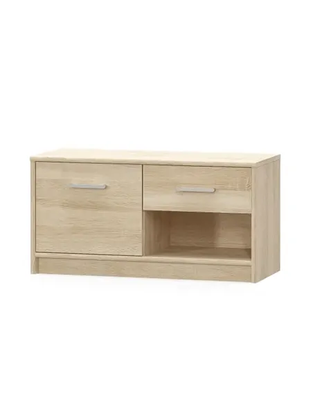 Comodă TEYO pentru dormitor/hol, 83.4x34.3x42.5 cm, PAL melaminat stejar sonoma | MobilaOK