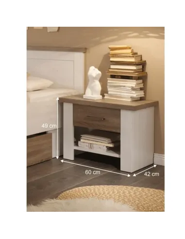 Set Dormitor LUMERA, dormitor, 186x205x91 cm, PAL melaminat | MobilaOK