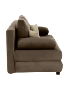 Canapea Extensibilă CLIV, Colțar Living, 206x90x73/85 cm, Textil Capuccino/Bej | MobilaOK 2