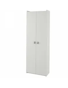 Dulap, NATALI TYP 2, dormitor/hol, 64x190x31.8 cm, PAL melaminat alb | MobilaOK