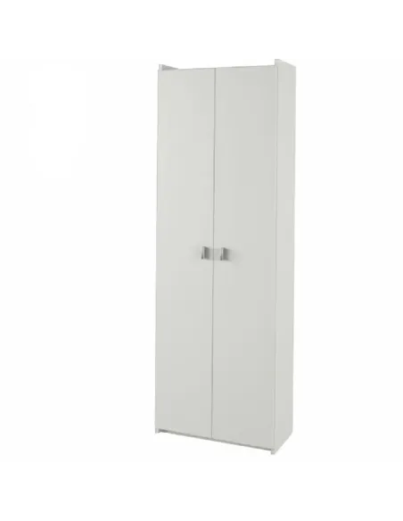 Dulap, NATALI TYP 2, dormitor/hol, 64x190x31.8 cm, PAL melaminat alb | MobilaOK