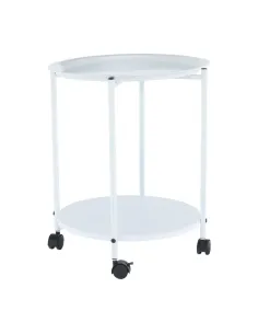 Măsuță portabilă DERIN living/dormitor 43.6x52.5 cm MDF și metal | MobilaOK