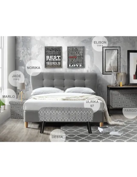 Taburet pliabil MARLO, living/bucătărie/birou, 38x38x38 cm, material textil modelat gri/alb | MobilaOK