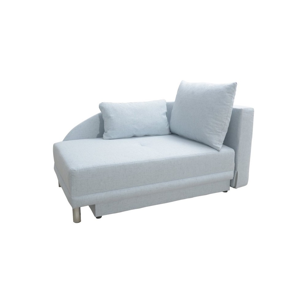 Canapea, albastru deschis, extensibilă, de dreapta, LAUREL din Material textil L149 x P90 x H80 cm  MobilaOK