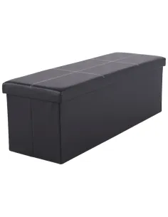 Taburet pliabil ZAMIRA, living/dormitor, 114x38x38 cm, Piele eco | MobilaOK