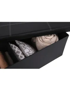 Taburet pliabil ZAMIRA, living/dormitor, 114x38x38 cm, Piele eco | MobilaOK 2