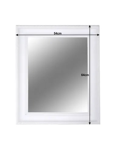 Oglindă MALKIA TYPE 2 pentru hol/dormitor, 54x64 cm, cadru lemn | MobilaOK