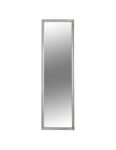 Oglindă MALKIA TYP 3 pentru hol/dormitor, 38x128 cm, ramă lemn argintie | MobilaOK