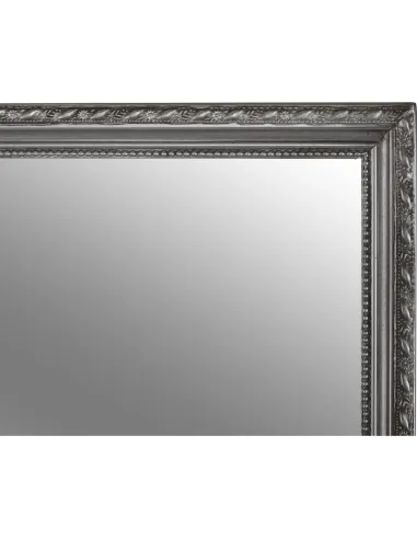 Oglindă MALKIA TYP 3 pentru hol/dormitor, 38x128 cm, ramă lemn argintie | MobilaOK