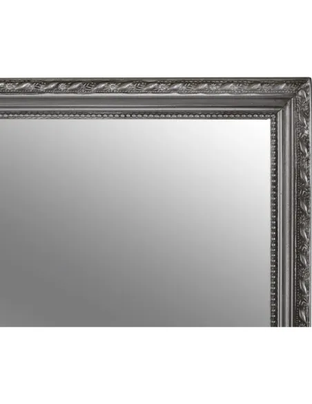 Oglindă MALKIA TYP 3 pentru hol/dormitor, 38x128 cm, ramă lemn argintie | MobilaOK