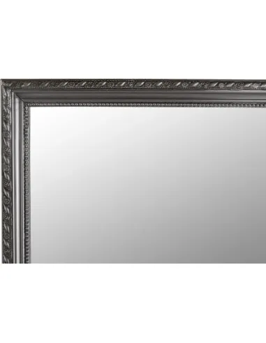 Oglindă MALKIA TYP 3 pentru hol/dormitor, 38x128 cm, ramă lemn argintie | MobilaOK