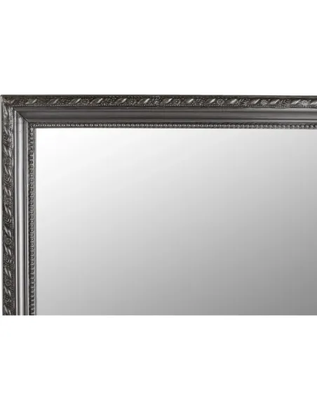 Oglindă MALKIA TYP 3 pentru hol/dormitor, 38x128 cm, ramă lemn argintie | MobilaOK