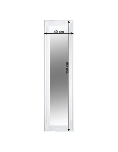 Oglindă KONDELA pentru dormitor/hol, 40x150 cm, ramă lemn | MobilaOK