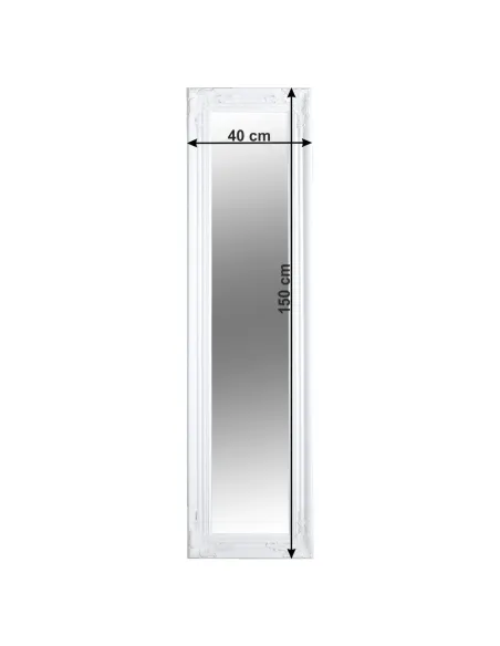 Oglindă KONDELA pentru dormitor/hol, 40x150 cm, ramă lemn | MobilaOK