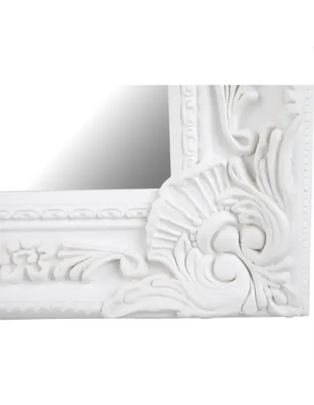 Oglindă MALKIA TYP 9 pentru living/dormitor, 78x108 cm, cadru lemn alb | MobilaOK