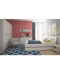 Dulap ANGEL TIP 22, dormitor, 220x207.5x60 cm, PAL melaminat | MobilaOK 2