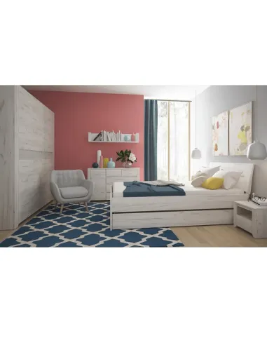 Dulap ANGEL TIP 22, dormitor, 220x207.5x60 cm, PAL melaminat | MobilaOK