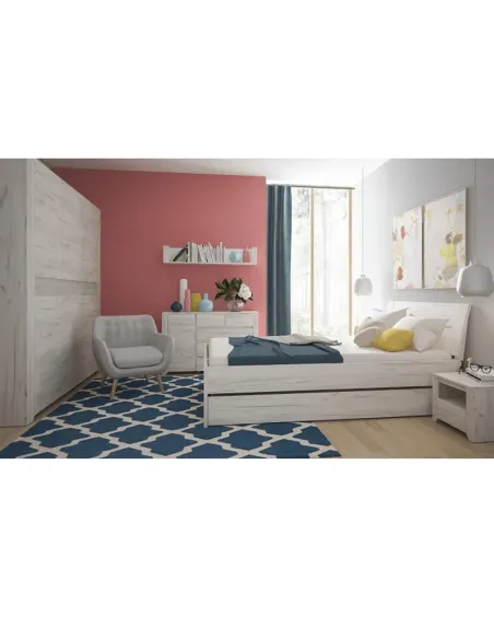 Dulap ANGEL TIP 22, dormitor, 220x207.5x60 cm, PAL melaminat | MobilaOK