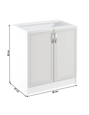 Dulap inferior SICILIA bucătărie 80x82x47 cm PAL melaminat | MobilaOK