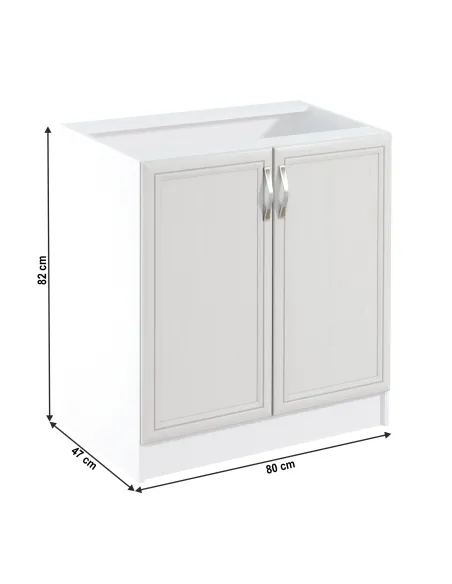 Dulap inferior SICILIA bucătărie 80x82x47 cm PAL melaminat | MobilaOK