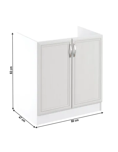 Mască chiuvetă SICILIA D80Z bucătărie 80x82x47 cm, PAL melaminat | MobilaOK