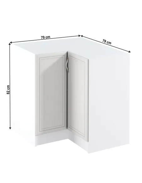 Dulap colț SICILIA, bucătărie, 79/90x82x79/90 cm, PAL melaminat | MobilaOK