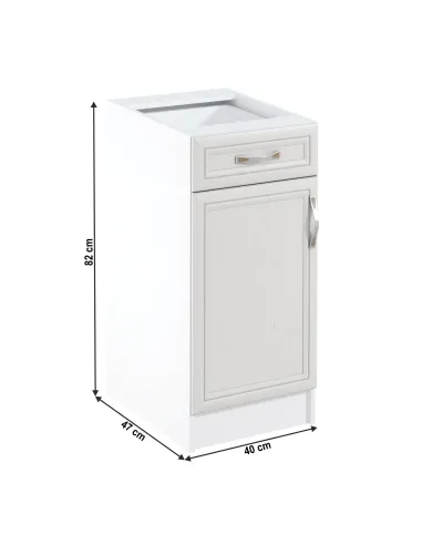 Dulap bucătărie SICILIA D40S1, 40x82x47 cm, PAL melaminat | MobilaOK