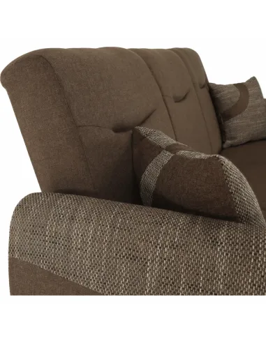 Canapea extensibilă MILO, colțar 3 locuri, 221x91x90 cm, material textil | MobilaOK