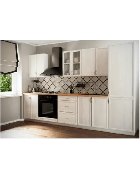 Dulap superior G30, model stânga, alb/pin Andersen, SICILIA | MobilaOK