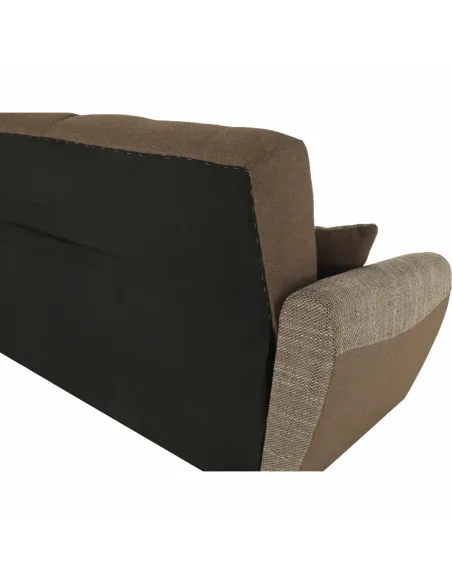 Canapea extensibilă MILO, colțar 3 locuri, 221x91x90 cm, material textil | MobilaOK