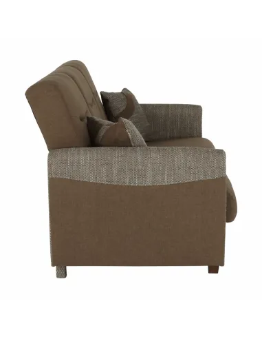 Canapea extensibilă MILO, colțar 3 locuri, 221x91x90 cm, material textil | MobilaOK