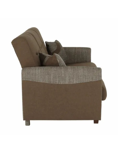 Canapea extensibilă MILO, colțar 3 locuri, 221x91x90 cm, material textil | MobilaOK