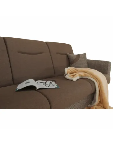 Canapea extensibilă MILO, colțar 3 locuri, 221x91x90 cm, material textil | MobilaOK