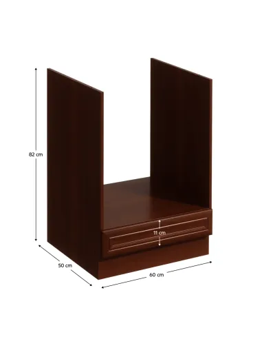Dulap inferior SICILIA pentru bucătărie, 60x82x50 cm, PAL melaminat nuc Milano | MobilaOK