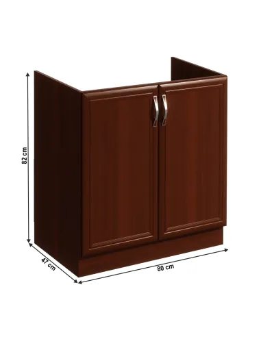 Mască chiuvetă SICILIA D80Z, bucătărie, 80x82x47 cm, PAL melaminat | MobilaOK