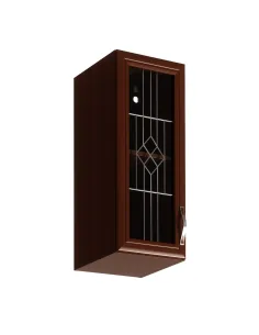 Dulap superior G30S cu geam, model stânga, nuc Milano, SICILIA | MobilaOK