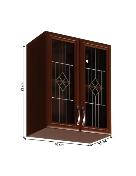 Dulap Superior G60S cu Geam, Bucătărie, 60x72x32 cm, PAL Melaminat | MobilaOK