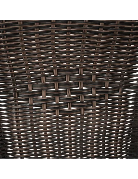 Scaun stivuibil DOREN, living/terasă, 53x72x63 cm, Răchită sintetică și metal | MobilaOK