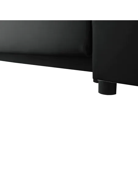 Colţar TRAMP, dormitor, 257x180x83 cm, textil si piele ecologică | MobilaOK