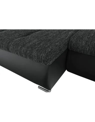 Colţar TRAMP, dormitor, 257x180x83 cm, textil si piele ecologică | MobilaOK